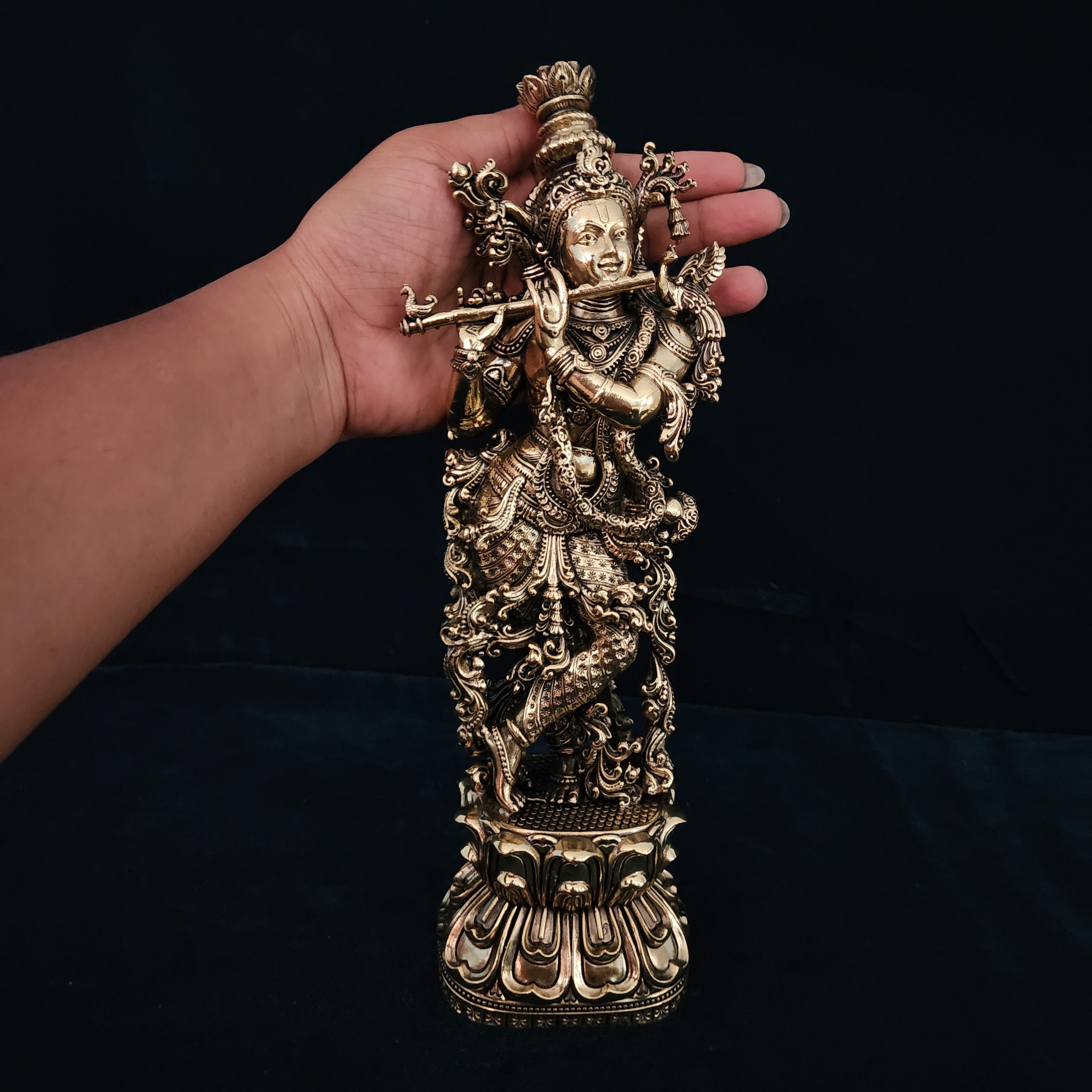 lord Krishna statue premium brass statue