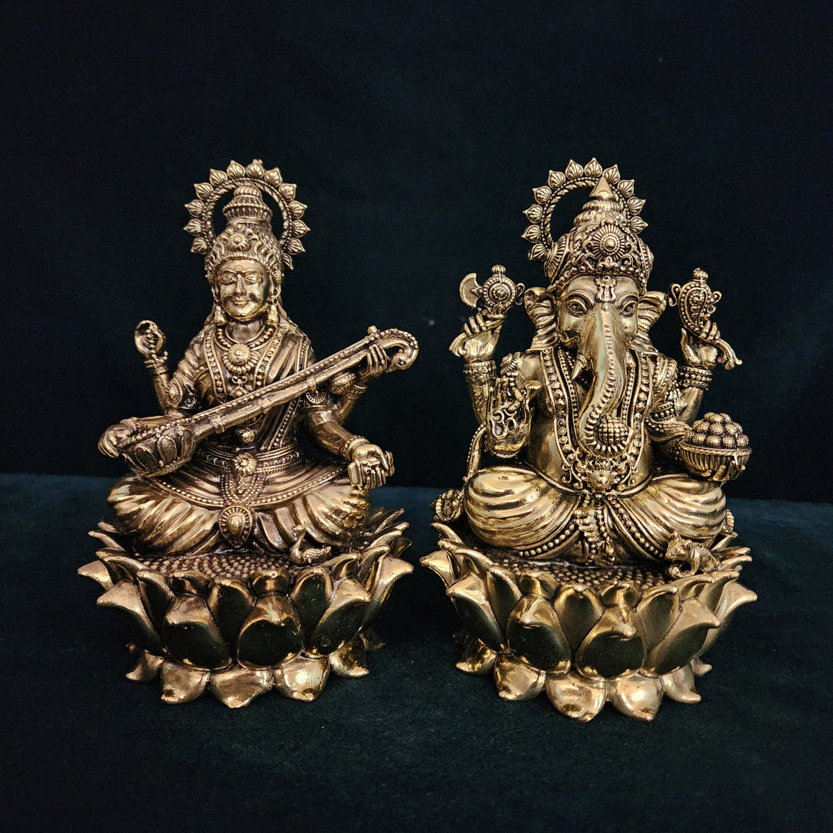6 inch Hindu god goddess statue set