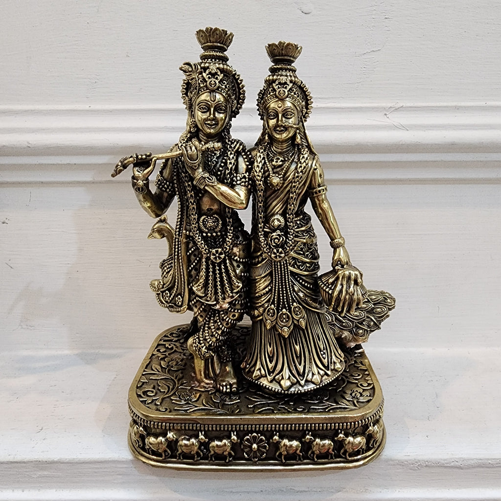 8 inch Radha Krishna murti
