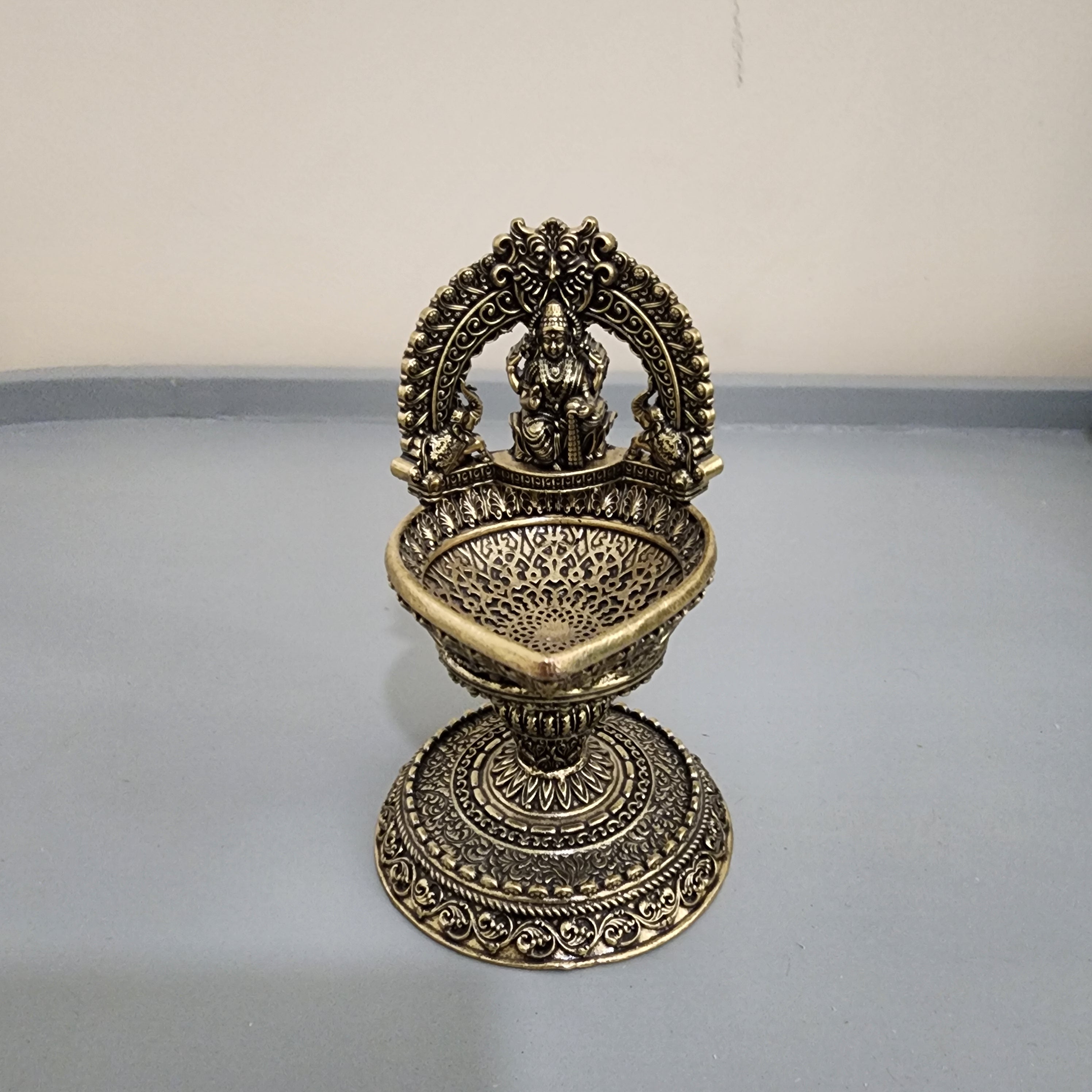 Premium brass Laxmi diya 11 cm