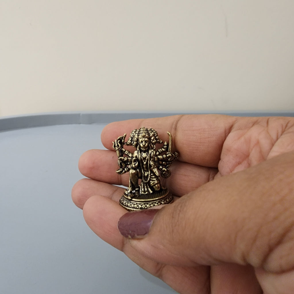 3 cm mini Punchmukhi statue