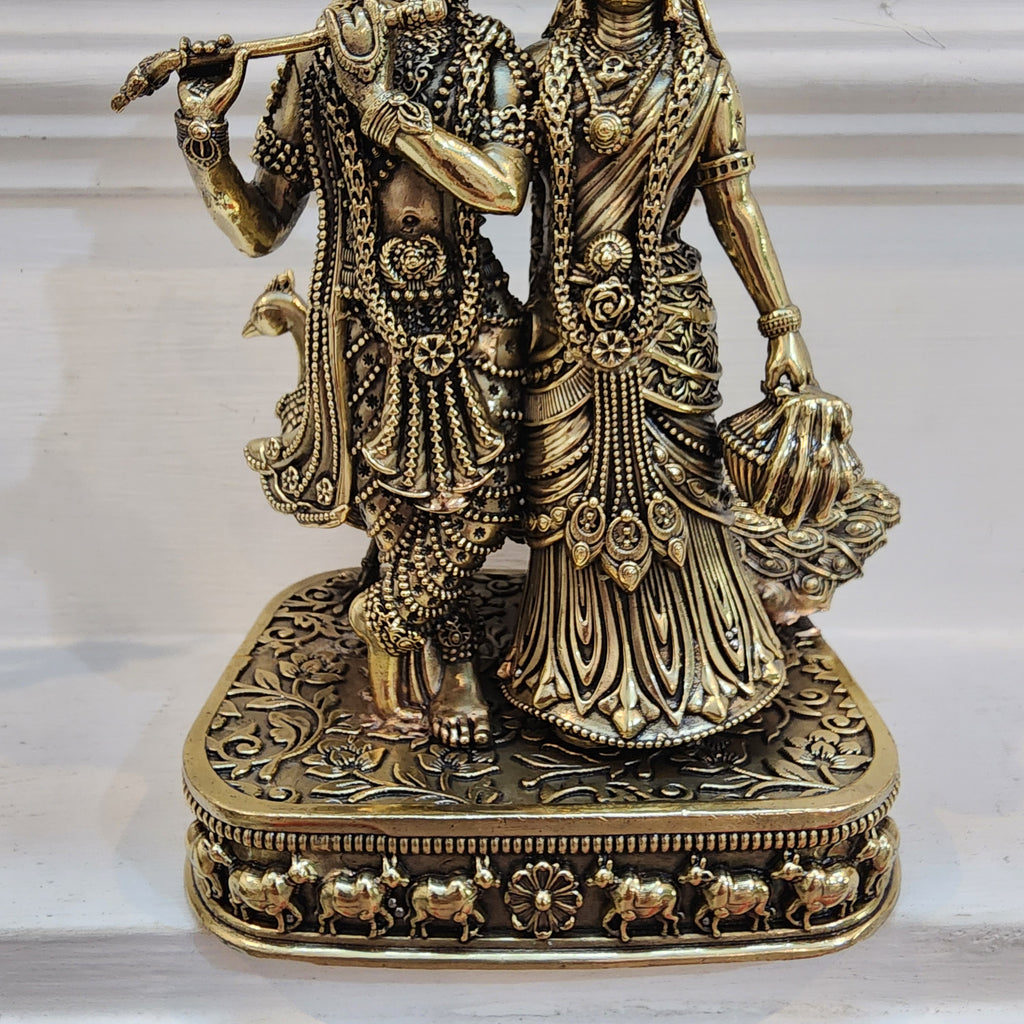 8 inch Radha Krishna murti